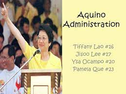 Si corazon aquino ang tanging pangulo na walang karanasan sa pamahalaan. Aquino Administration