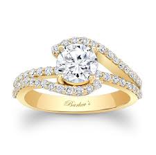 They may also be studded with one or more diamonds to add an. Barkev S Yellow Gold Engagement Ring 7848ly Barkev S