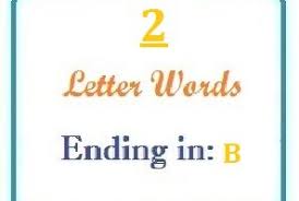 Instead, we will have a list of words. 2 Letter Words With B Letterword Com