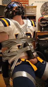 Gay Bondage: pupperford in football gear bound… ThisVid.com