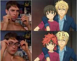 The anime boy hairstyles come with a lot of creative thinking outside the box. My Boy Fwiend Just Found Out That These Two Dweebs From Golden Time Share The Same Seiyuu As Dimitri And Sylvain And Apparently Their Vas Are Also Buddies Irl Fireemblemheroes