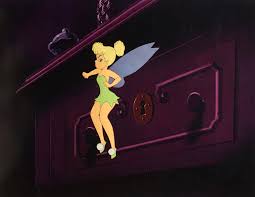 Original Production Animation Cel Of Tinker Bell From Peter Pan 1953 Disney Animation Art Animation Cel Walt Disney Animation