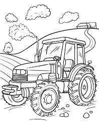 Free Tractor Coloring Page Tractor Coloring Pages Truck Coloring Pages Animal Coloring Pages
