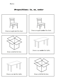 Preposition Worksheets Kindergarten Preposition Worksheets Preposition Worksheets Kindergarten Kindergarten Worksheets