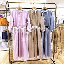 hampstead ハムステッド 一枚でも決まる春のワンピース サイドにポケットがあって手洗いokなのもうれしい1着です hampstead ハムステッド リバティプリント ワンピース 2019ss新柄 着回し 春カラー 春のコーディネート shirt dress fashion dresses