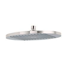 American Standard Modern 1 Spray 10 In Single Ceiling Mount Fixed Rain Shower Head In Brushed Nickel 1660 683 295 The Home Depot Fixed Shower Head Shower Heads Rain Shower Head