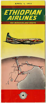 Ethiopian Airways 1950s Vintage Airline Posters Vintage Travel Posters Vintage Airlines