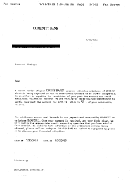 Check spelling or type a new query. Debt Settlement Letter For Comenity Bank Client Saved 50