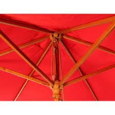 Parasol Umbrella Wood Pulley 2 5m 9 Colours Uv 50 Umbrella Heaven