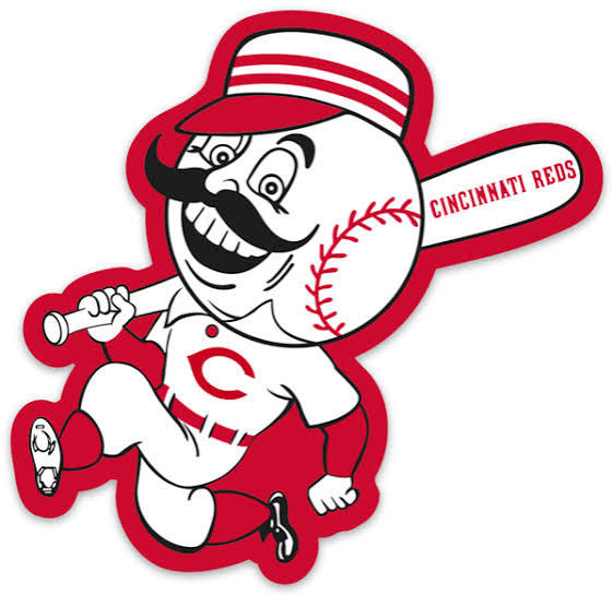 Cincinnati Reds logo Type Mr. Red Character MLB Baseball Die-Cut MAGNET |  eBay