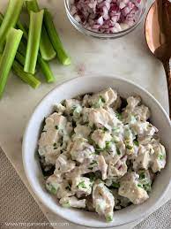 This rotisserie chicken is moist, tender and flavorsome thanks to a couple of extra steps along the way. Keto Chicken Salad Rotisserie Canned And Leftover Chicken Recipes Megan Seelinger Coaching
