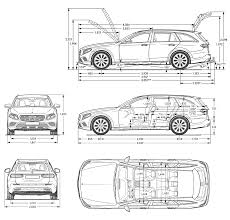Mercedes Benz E Class All Terrain Blueprint Benz E Class Benz E Mercedes