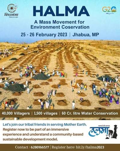 Halma is the tribal tradition of Bhils of Jhabua, where the community comes together to solve more significant problems like the Water Crisis. Acting on the principle of "Think Globally, Act Locally",