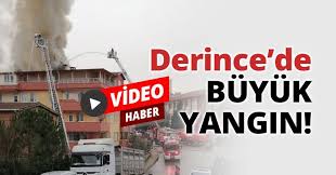 Çocukların anne ve babalarının evde olmadığı anda başlayan yangına çevredeki vatandaşlar müdahale etti. Derince De Buyuk Yangin Kocaeli Asayis