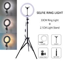 Dimmable Led Selfie Ring Light With Tripod Usb Selfie Light Ring Lamp Dailyfashionlove