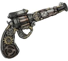 Shop for revolvers from top. Steampunk Revolver Mit Schaumstofflagern 31x18 Cm