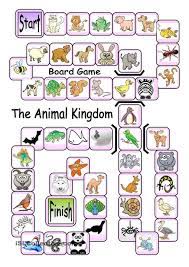 Board Game The Animal Kingdom English Games For Kids Board Games Animal Games
