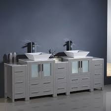 Instantly give your bathroom a modern edge with the mob double sink bathroom vanity set. Eviva Evvn1900 8 84wh Lugano 84 Inch Modern Bathroom Vanity With White Integrated Acrylic Double Sink Eviva