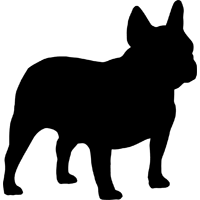 Chalkboarddogs French Bulldog Canine Silhouettes Drawing Silhouette Drawing Bulldog Drawing Bulldog