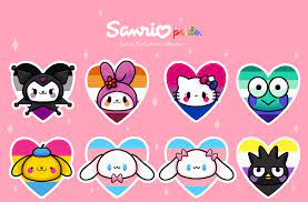 Sanrio Pride fanmade stickers by me! : r/lgbt