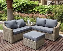 1299eur Canape De Jardin En Resine Tressee Ronde Romane Osier Canape Jardin Mobilier De Jardin Design Salon De Jardin