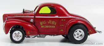 Candy apple red and powered by a blown 392 chrysler hemi, it was as fast as it was pretty, and. Acme Models 1800905 Masstab 1 18 Ford Usa Willys Big John Mazmanian Gasser 1941 Red Met