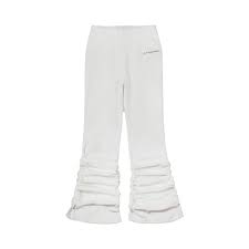 Ann Andelman White Corduroy Stacked Jeans Mada In China