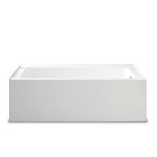 Home depot bathtub spout themehd com. Jade Bath Zen 60 In Acrylic Right Drain Rectangular Apron Front Bathtub In White 1041 30 61 The Home Depot Bathtub Bathroom Design Boys Bathroom