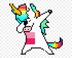Vector pink kitty and the unicorn. Einhorn Depp Png Download Dabbing Unicorn Pixel Art Transparent Png 625x601 5818327 Pngfind