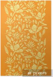 Download 10,000+ royalty free floral border sketch vector images. Vector Golden Floral Embroidery Vertical Border Seamless Pattern Poster Pixers We Live To Change