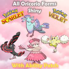 All Oricorio Forms Set Shiny 6iv Battle Ready | Pokemon Scarlet and Violet  | eBay