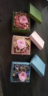 Boites En Bois Colorees Personnalisables Sur Etsy Shop Floral Art Dried Flowers Etsy