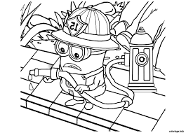 Coloriage Dessin Minion Le Pompier Dessin A Imprimer Dessin Minion Coloriage Dessin