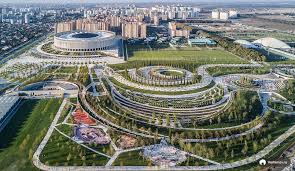 The park, which keeps its residents in habitats similar to their native homes, strives to make the park a place where people come to relax and enjoy the animals at their leisure. Russia Park Krasnodar 2017 Gmp International Architekten Von Gerkan Marg Und Partner Russia Landscape Landscape Architecture Krasnodar