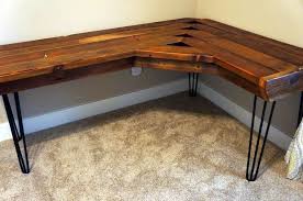 Reclaimed Corner Desk Wood Corner Desk Diy Corner Desk Large Corner Desk