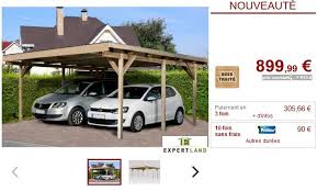 Carport Double Ike En Bois Traite Classe Iii Pas Cher Carport Vente Unique Ventes Pas Cher Com Abri Voiture Ports De Voiture Sous Toiture