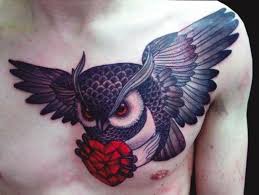 Inma Inked Magazine Diamond Heart Tattoo Owl Tattoo Design Mens Owl Tattoo