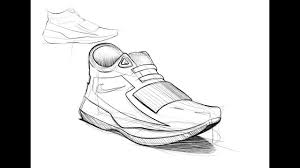 Industrail design sketch & marker rendering tutorial. Shoe Design Sketching Quick Sketching Industrial Product Design Youtube