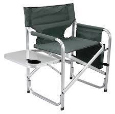 Faulkner Aluminum Director Chair With Folding Tray And Cup Holder Green This Is An Amazon Affiliate Link Outdoor Folding Chairs Green Chair Camping Chairs