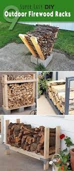9 Super Easy Diy Outdoor Firewood Racks Outdoor Firewood Rack Backyard Diy Outdoor