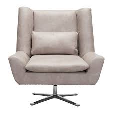 This Modern Swivel Chair Is Scaled Up To Make A Statement In Any Room Its Distressed Faux Leather Seat Rests On A Occasional Chairs Chair Modern Swivel Chair