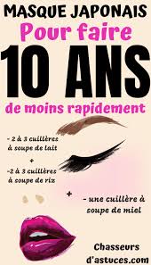 Masque Japonais Faire 10 Ans De Moins Rapidement