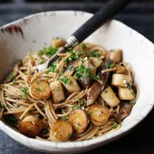 Garlic And Sage Pasta With Trumpet Mushroom Recipe Stuffed Mushrooms Trumpet Mushrooms Recipe Pasta Recipes