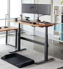 Electric Standing Desks Adjustable Sit Stand Workstations Varidesk Home Office Setup Electric Standing Desk Office Table Design