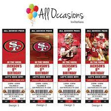 Pin By Summer Lenze On Let S Celebrate 49ers Birthday Party Bday Invitations Invitations
