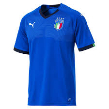 Puma Mens Figc Italia Replica Home Football Jersey