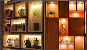 A cool design feature is a zigzag pattern. 12 Beautiful Showcase Designs To Decor Your Home Like A Pro