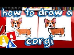 5 How To Draw A Corgi Draw Along With Us Youtube Dog Drawing For Kids Art For Kids Hub Corgi Drawing