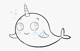 Kids and beginners alike can now draw a great looking narwhal whale. How To Draw Cute Narwhal Narwhals Drawn Hd Png Download Transparent Png Image Pngitem