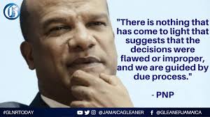 The People's National Party appears satisfied that there was no taint of  corruption when Peter Bunting approved gun permits for two applicants under  controversial circumstances while he was National Security Minister. His